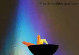 Prisms and candle